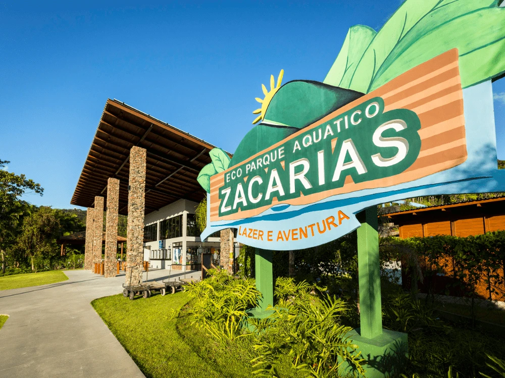 entrada do Parque Aquático Zacarias